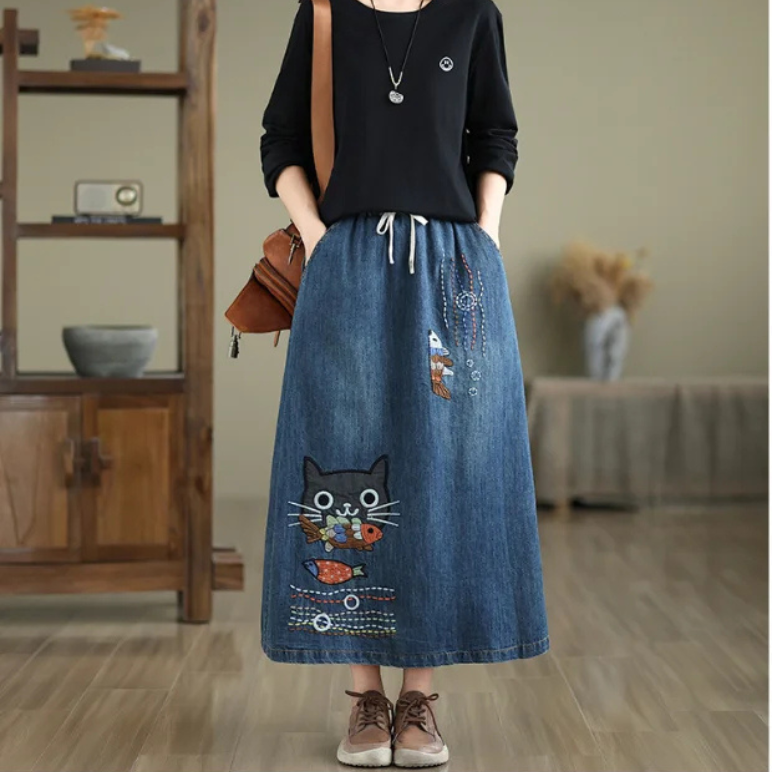 Whimsy Denim Skirt