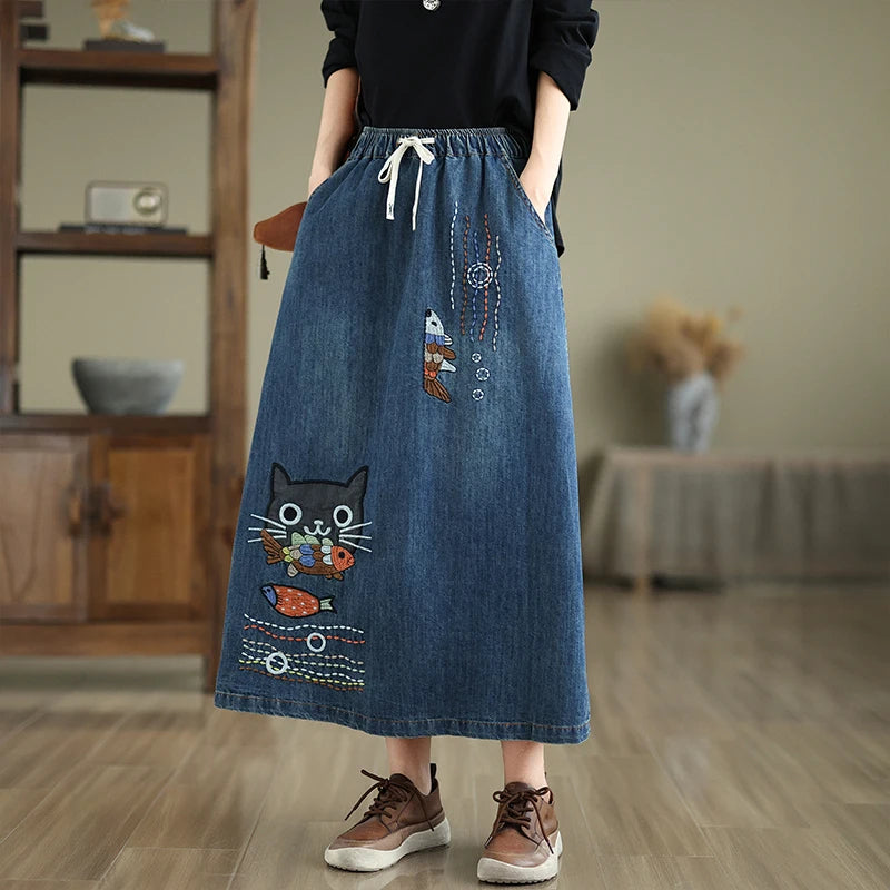 Whimsy Denim Skirt