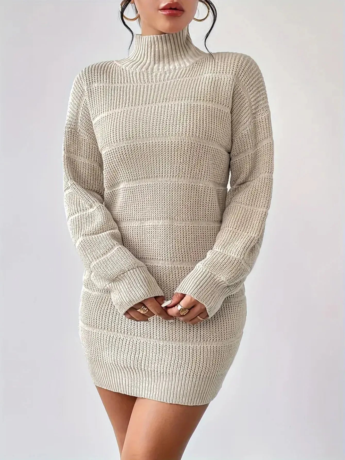 Turtleneck Mini Dress