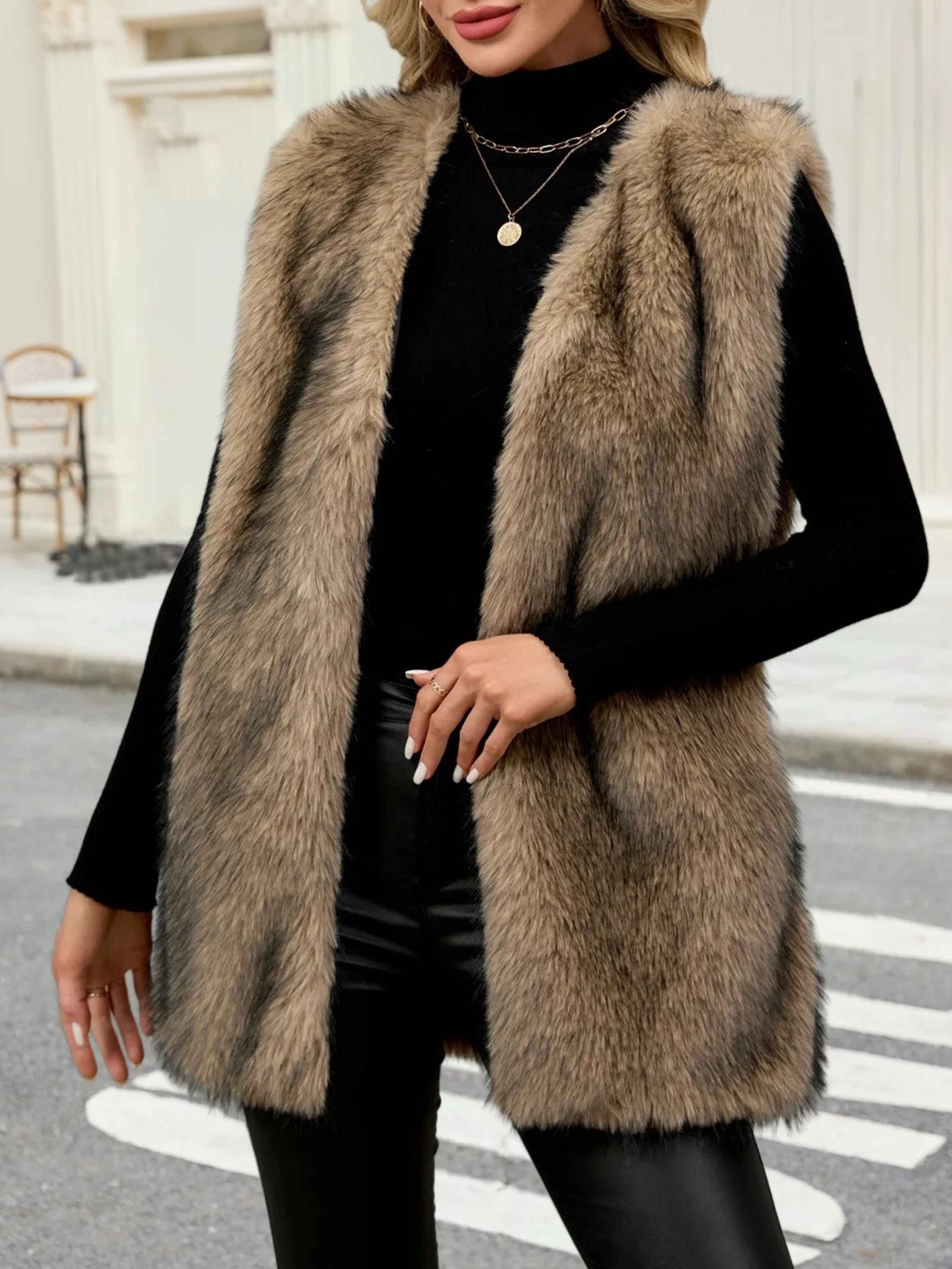 Madison Faux Fur Vest