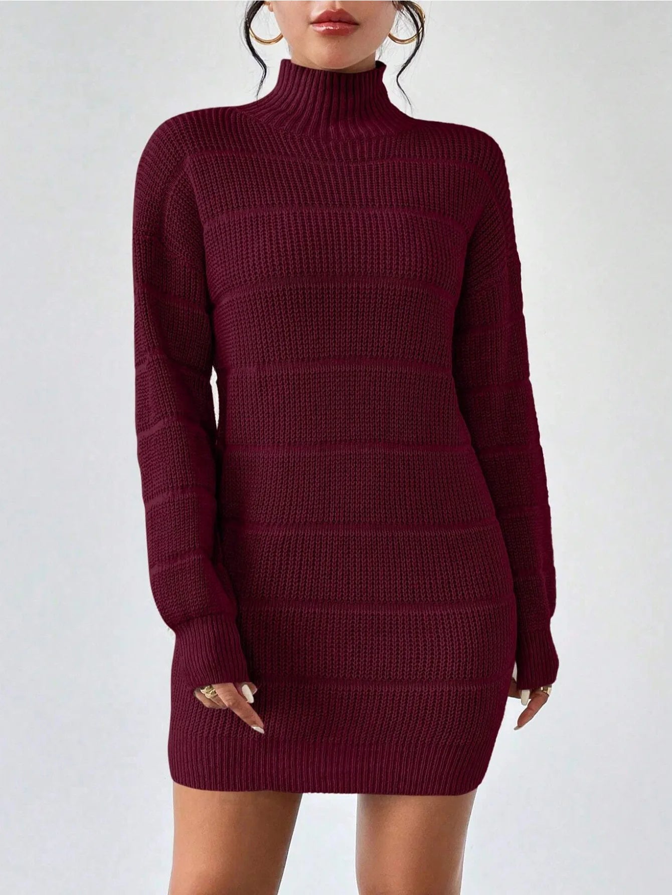 Turtleneck Mini Dress